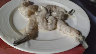 Pieces of Prawns in plate healthy dinner Recipe