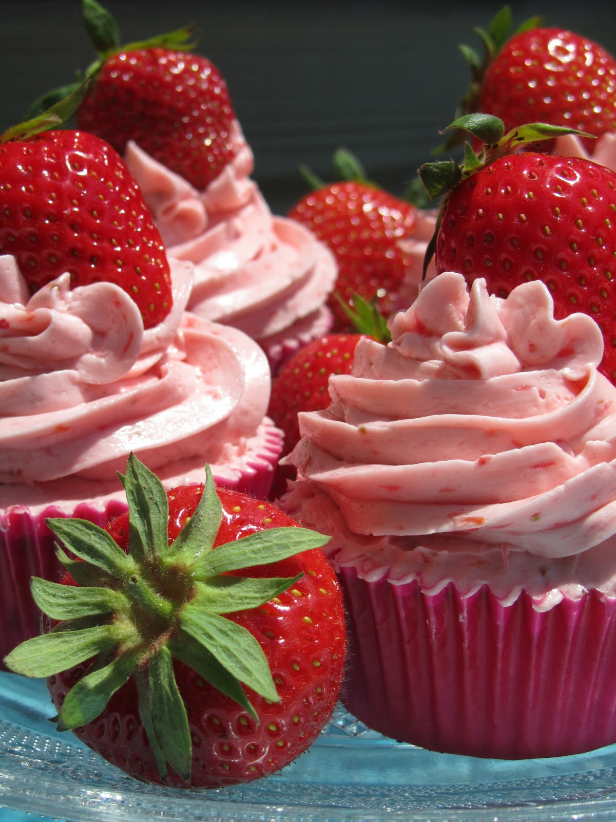 Erdbeer Cupcakes