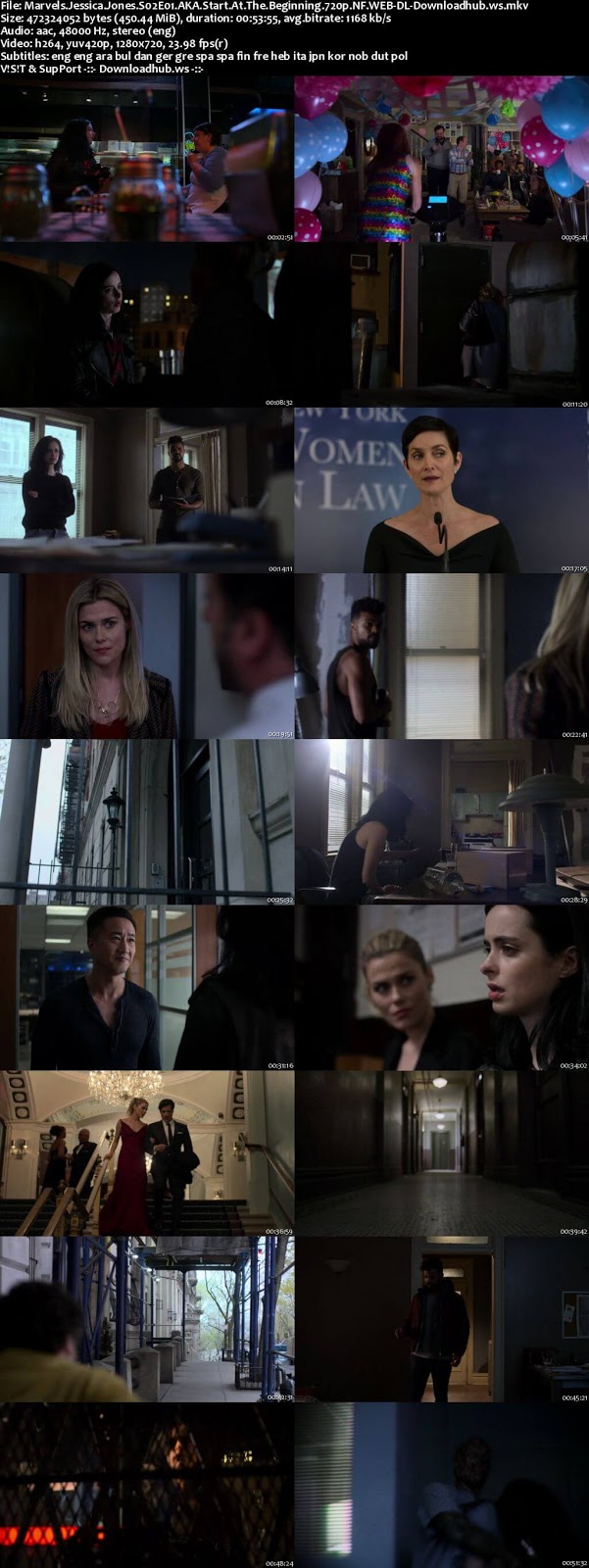 Jessica Jones S02E01 450MB Web-DL 720p ESubs
