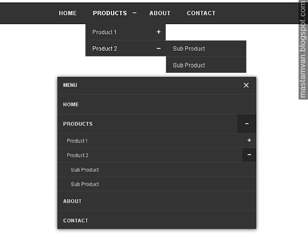 Membuat Menu Bar Drop Down Responsive Tanpa Edit HTML Membuat Menu Bar Drop Down Responsive Tanpa Edit HTML