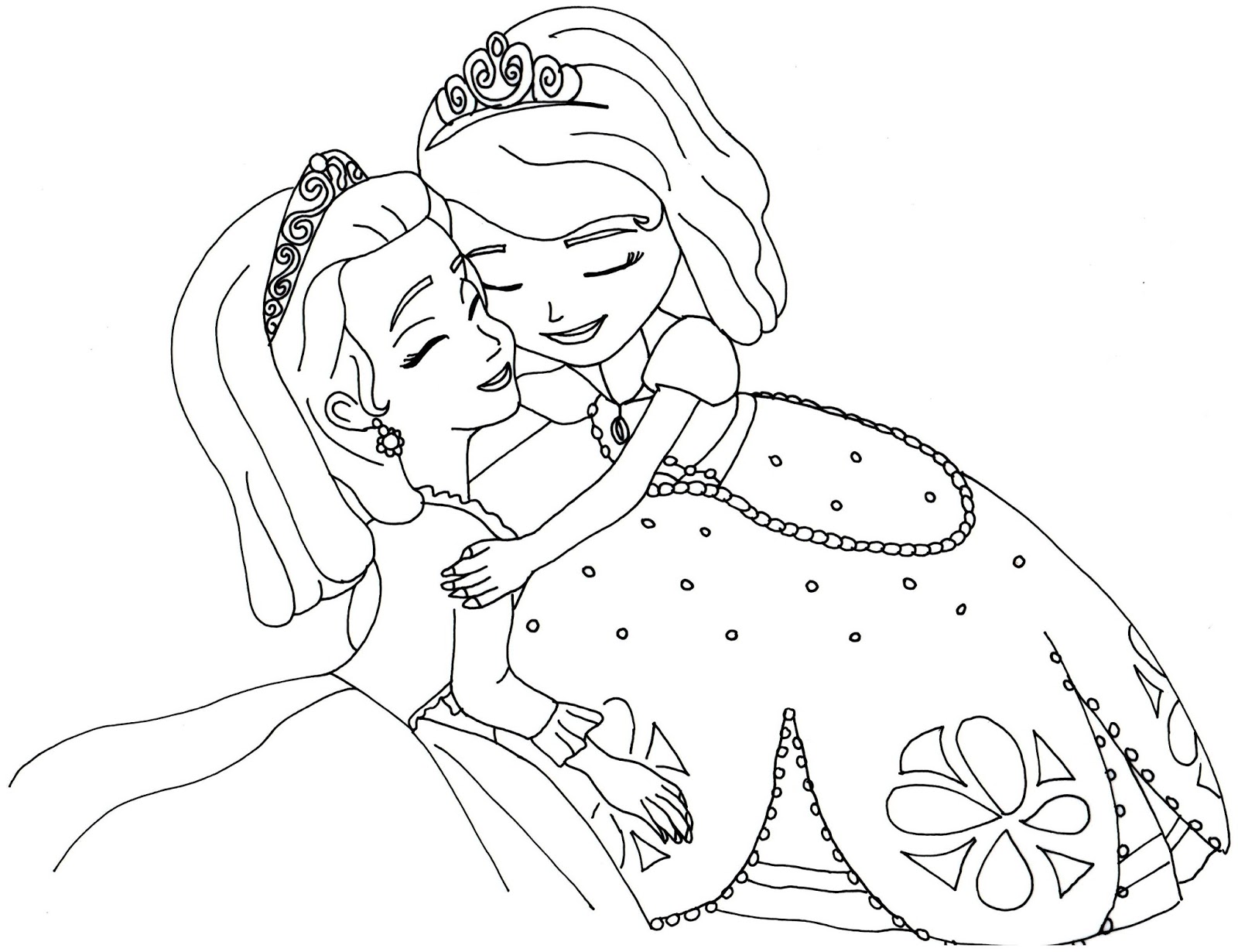 Sofia The First Coloring Pages Sofia And Amber Hugged Free Coloring Page Sofia The First Coloring Pages Sofia And Amber Hugged Free Coloring Page
