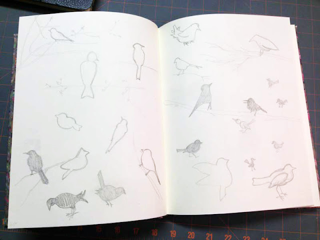 Sketchbook Conversations, sketchbooks, sketches, Jaime Haney, bird sketches