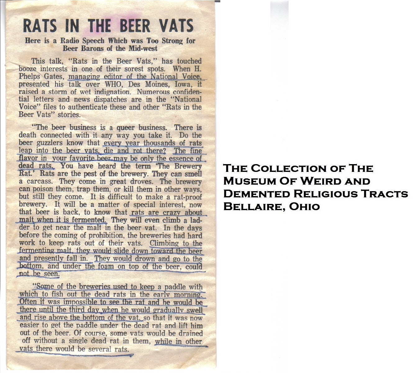 Museum of Weird and Demented Religious Tracts: Weird Tract Number 50 ...