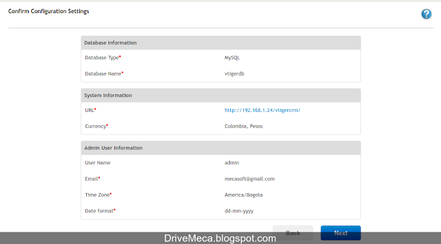 DriveMeca instalando y configurando Vtiger CRM paso a paso DriveMeca instalando y configurando Vtiger CRM paso a paso