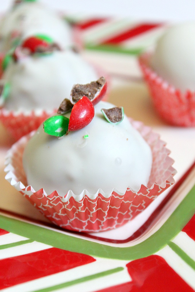M&M's® Hot Chocolate Holiday Cake Balls Occasionally Crafty M&M's