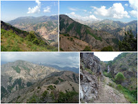 Hiking from Begar Gorge to Odjuk along the ridge between Takob and Odjuk, Varzob, mountains of Tajikistan