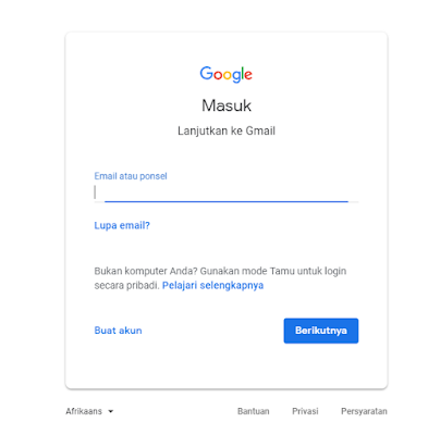 Cara membuat akun Gmail mudah dan cepat gratis