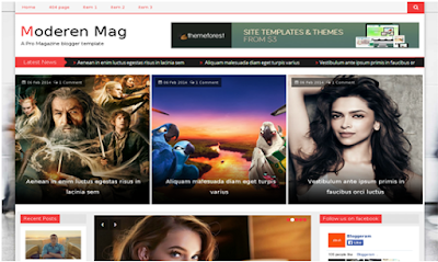 Moderen Mag Blogger Template