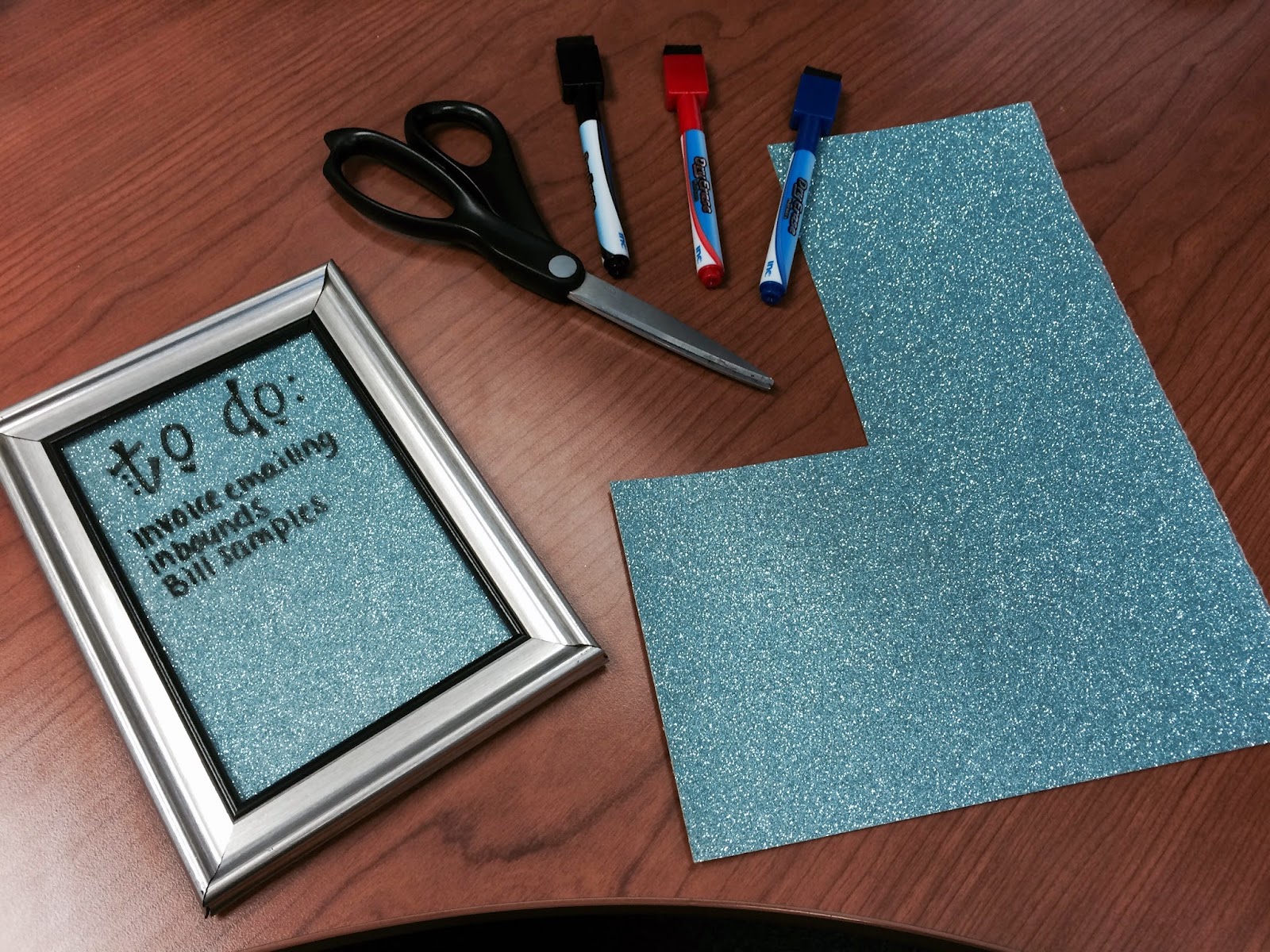 DIY Desktop Dry Erase Board The Beetique