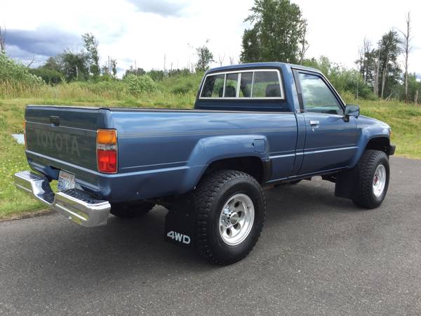 1988 Toyota 4x4 Single Cab Pickup Truck For Sale $11,900 ...