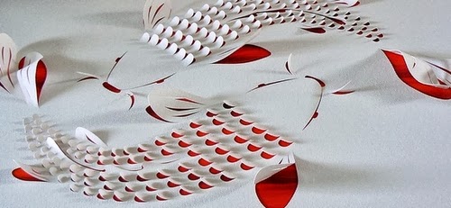 04-Two-Koi-Carp-Red-Detail-Hand-Cut-Paper-Work-Australian-Lisa-Rodden-www-designstack-co