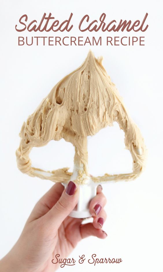 Delicious recipe for salted caramel buttercream that incorporates homemade salted caramel | Sugar & Sparrow Delicious recipe for salted caramel buttercream that incorporates homemade salted caramel | Sugar & Sparrow