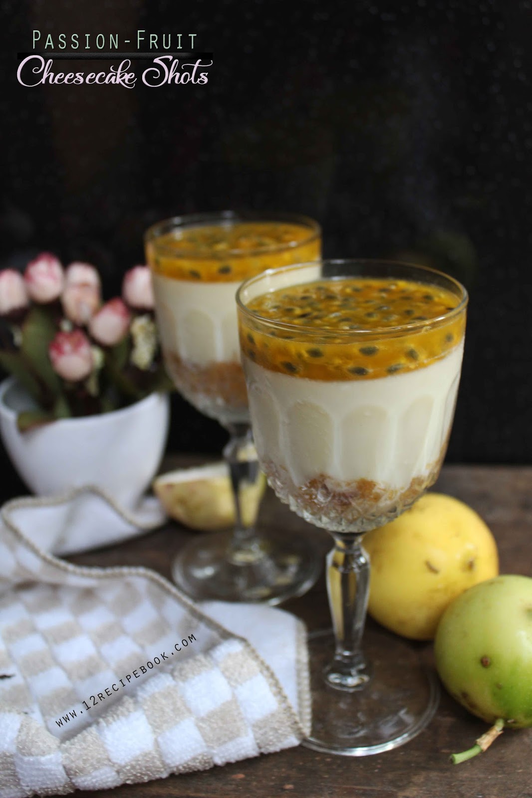 Passion Fruit Cheesecake Shots Recipe Book