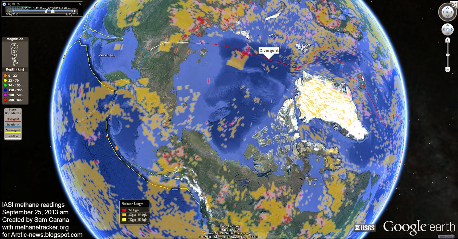 25 2013 am the orange spot just north of greenland indicates a recent earthquake click on image to enlarge 25 2013 am the orange spot just north of greenland indicates a recent earthquake click on image to enlarge