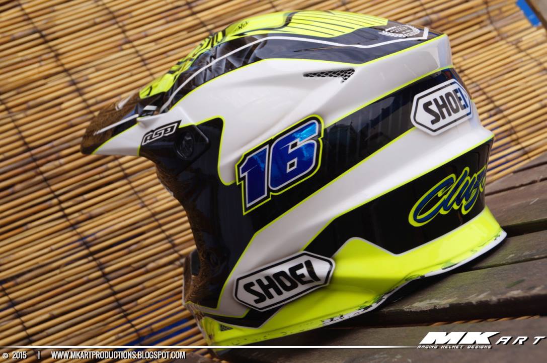 Racing Helmets Garage: Shoei VFX-W J.Cluzel 2015 by MK Art Productions