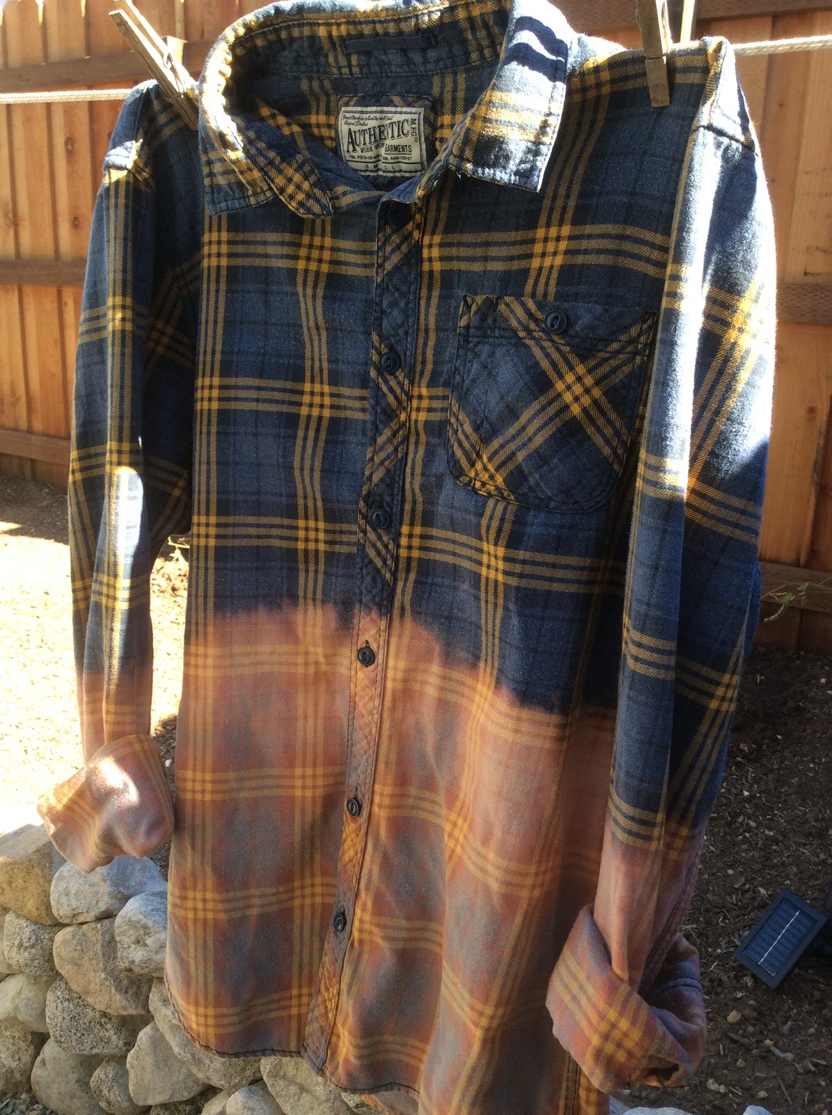 Fresh Vintage by Lisa S How to Upcycle Flannel Shirts with Bleach and