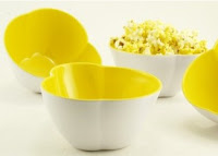 Warm Buttery, Individual, Popcorn Shaped Bowls