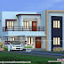 2082 sq-ft flat roof 4 bedroom house