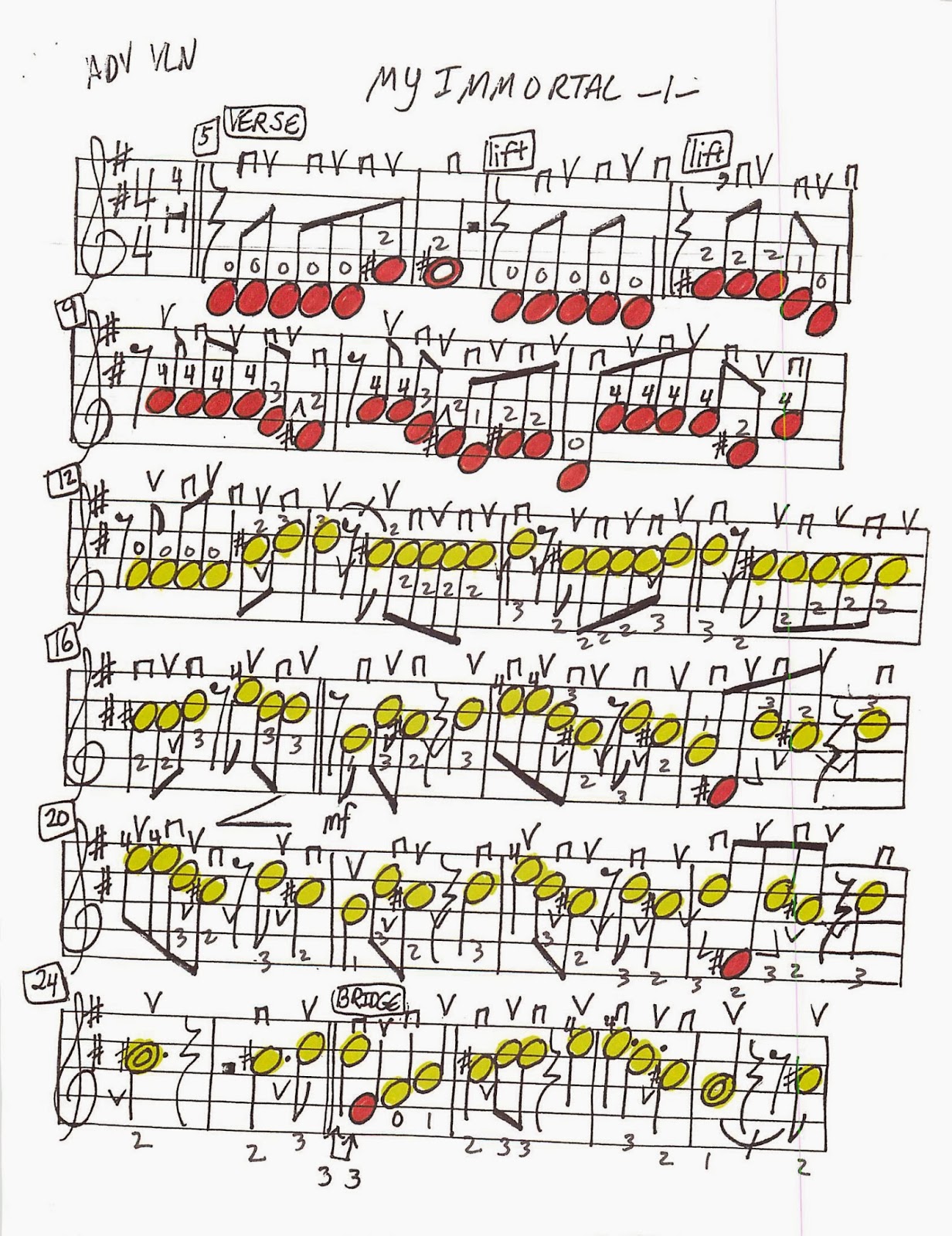 miss jacobsons music my immortal my immortal sheet music