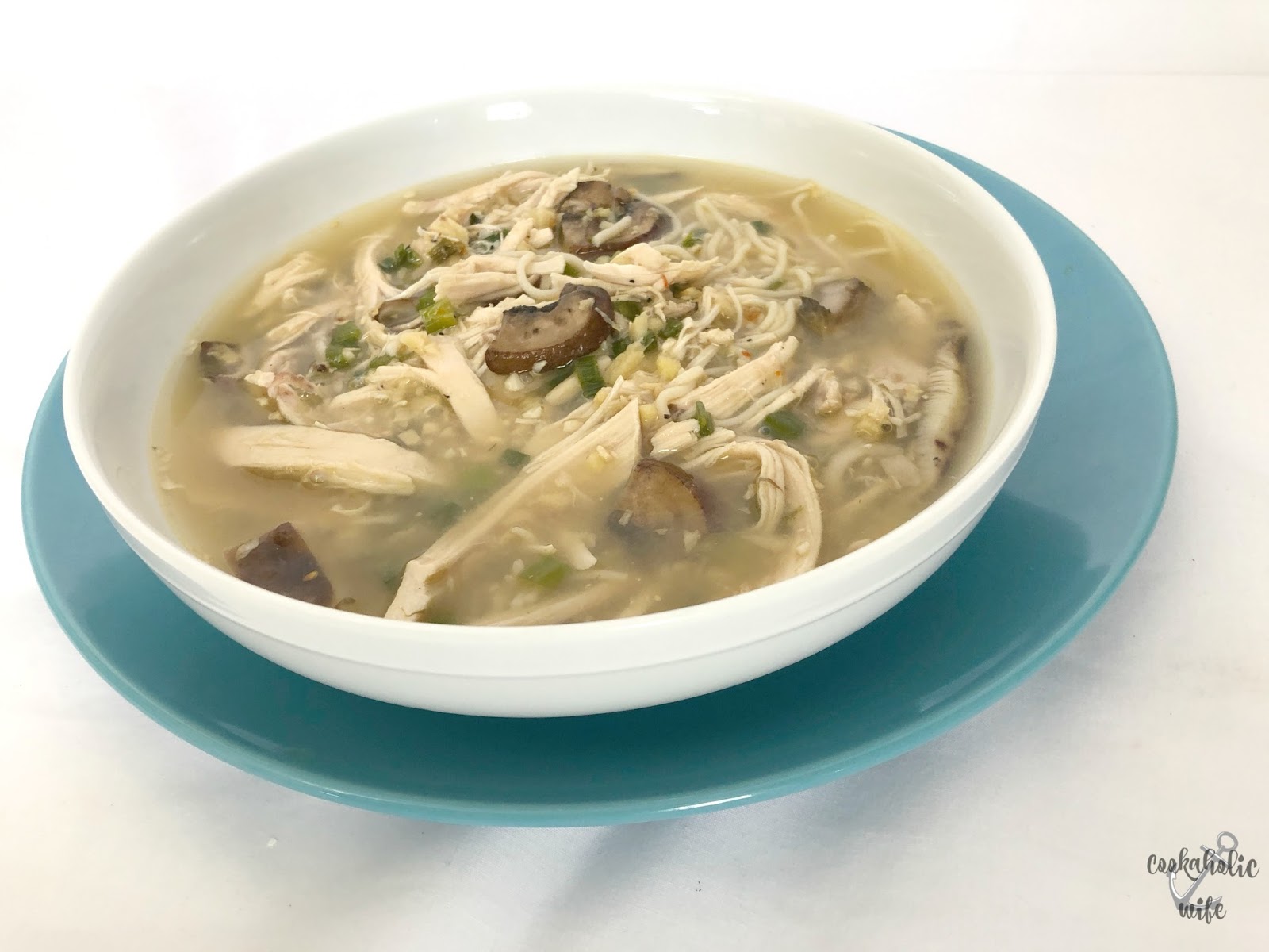 Ginger Chicken Noodle Soup - Cookaholic Wife