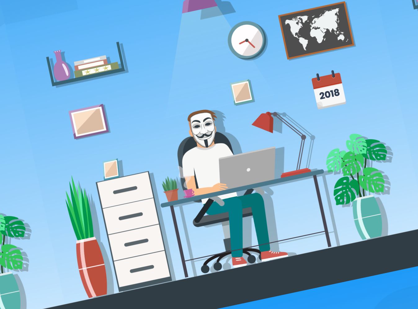 How to Stay Anonymous Online in 2018 infographic