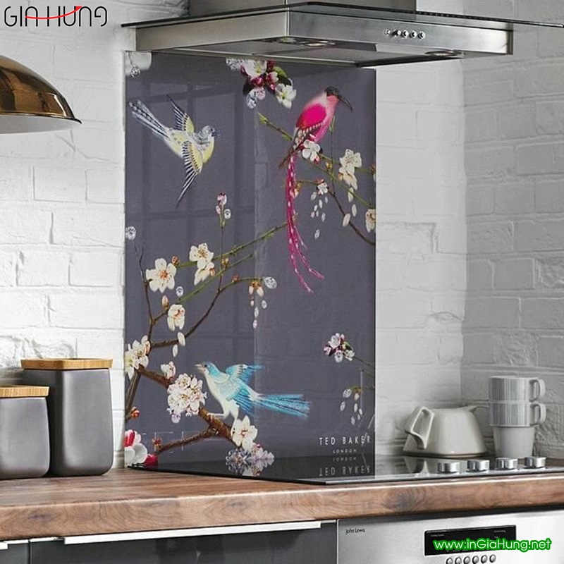 Tổng hợp những mẫu vách bếp kính cường lực in tranh 3D đẹp hết ý Tổng hợp những mẫu vách bếp kính cường lực in tranh 3D đẹp hết ý