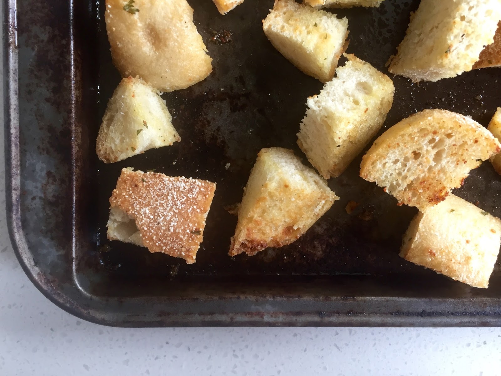 Homemade Sourdough Croutons