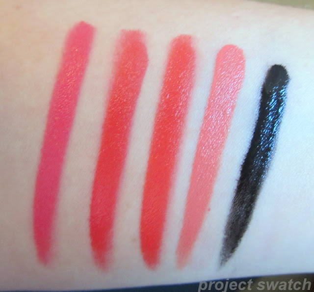 OCC Queen, Harlot, Radiate, Grandma, Tarred - swatches