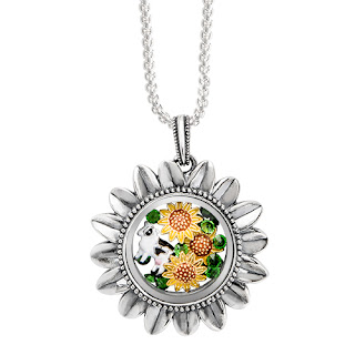 Origami Owl Sunflower Living Locket available at StoriedCharms.com