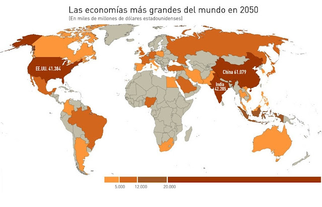 Potencias Económicas en el año 2050
