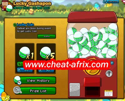 Cheat Lucky Gashapon 2013 Ninja Saga