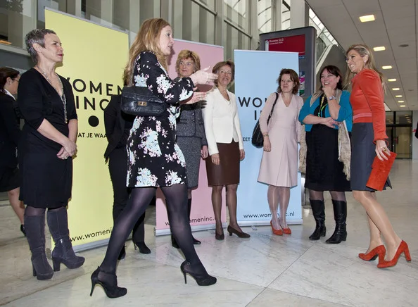 Princess Maxima of The Netherlands attend the Women's Inc conference in Amsterdam
