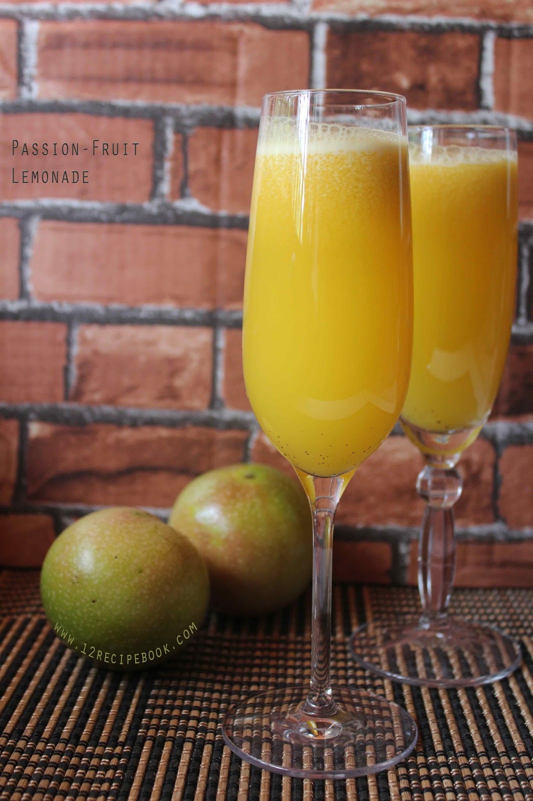Passion fruit Lemonade Recipe Book