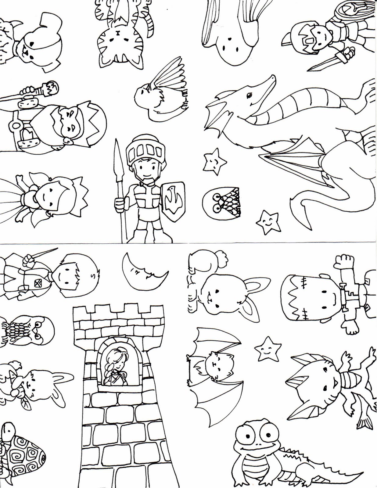 kid-sketches-pop-up-castle-templates-and-samples