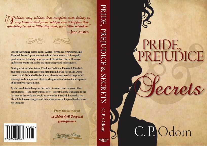Book Cover - Pride, Prejudice & Secrets by C P Odom