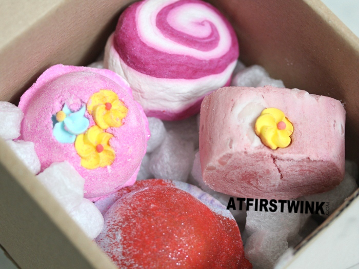 First impressions Lush Bunty Pink gift