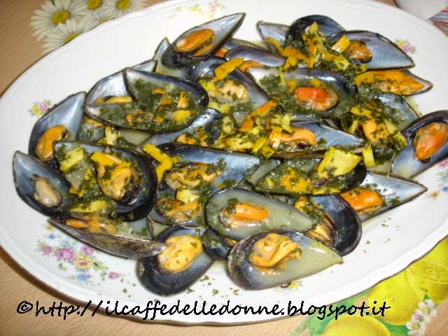 cozze allo zafferano