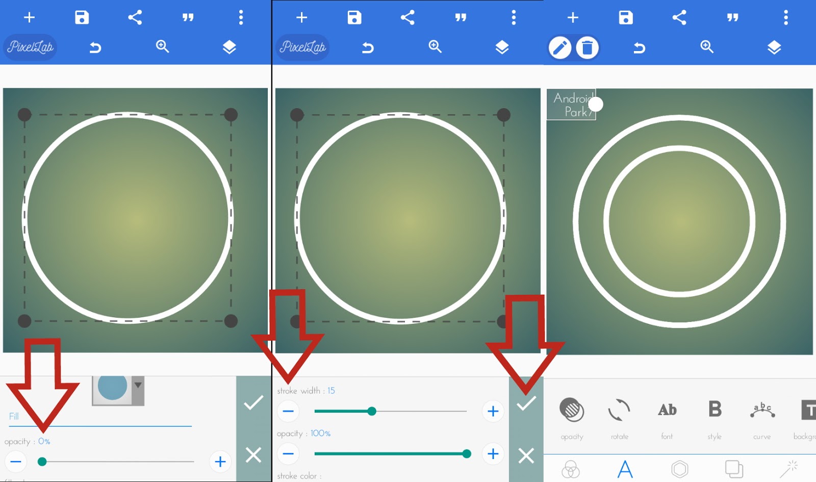 Stroke width. Stroke width
