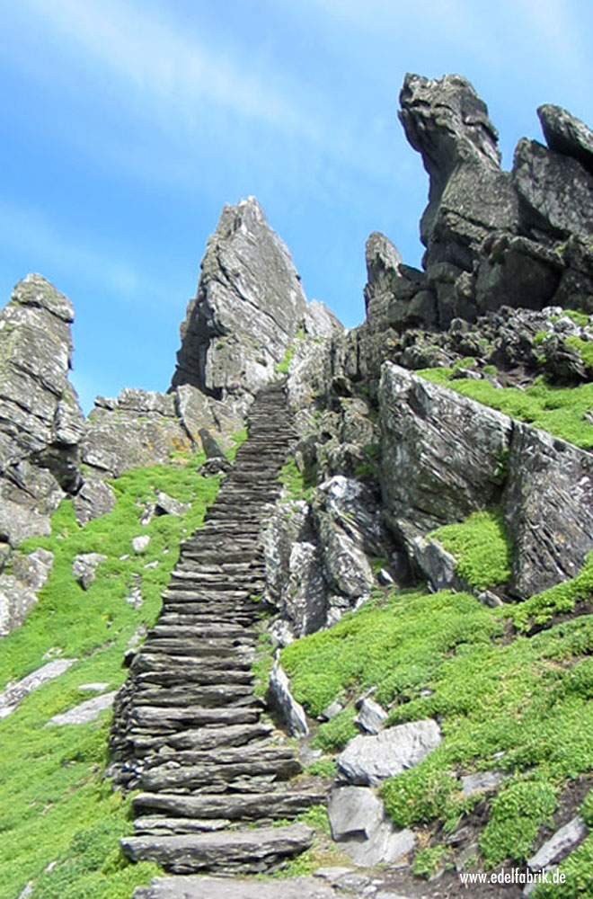 Skellig Michael in Irland mit dem Fischerboot zu Skellig Michael