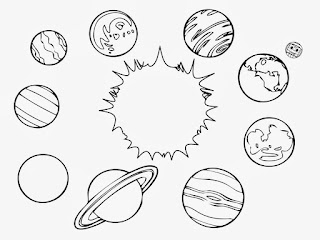 ▷ Desenhos de planetas para colorir [2022] 