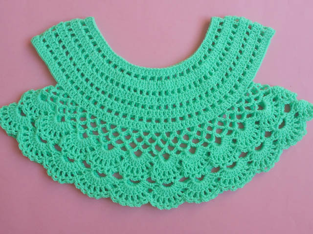 crochet baby dress design
