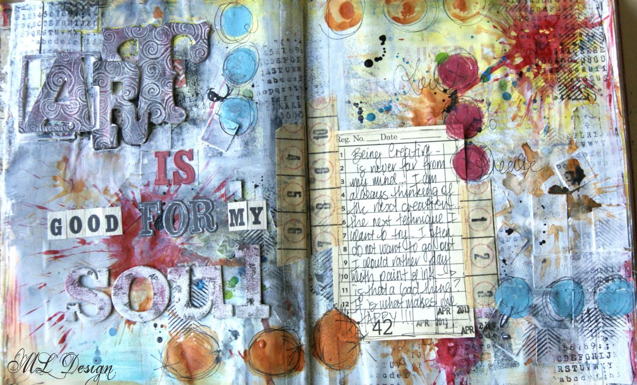 ML Design Ink, Paint, Stamp & Paper Bliss A Recycled Art Journal