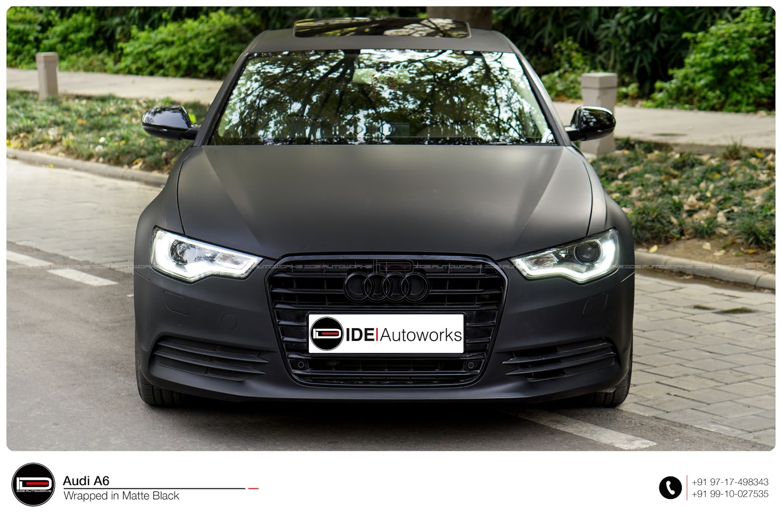 Audi A6 Matte Black Wrap Ide Autoworks
