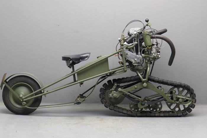 1937 French Military Tracked Motorcycle Mercier