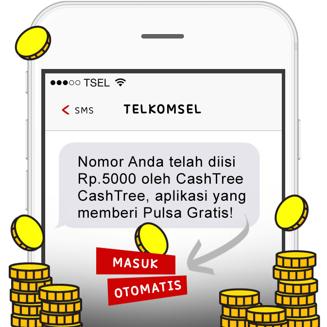 Auto Charge Pulsa Gratis Setiap Hari Dari Cashtree