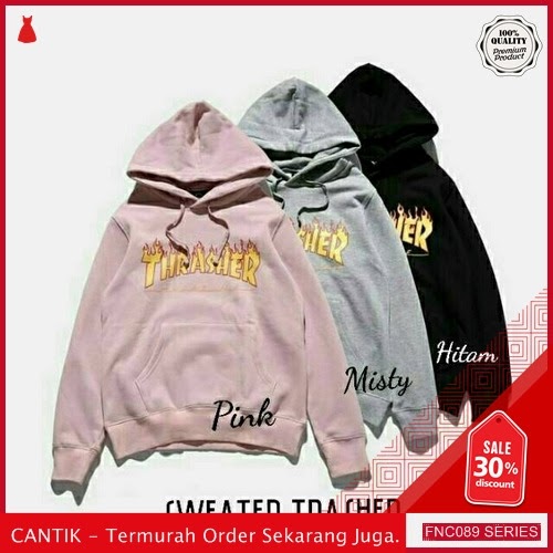 FNC089S38 Sweater Trasher Jaket Thrasher Wanita Tali Hodie Serba 40 Ribuan