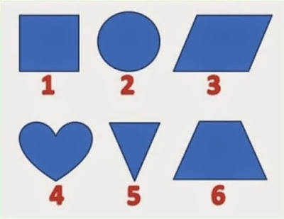 Shapes Picture Puzzle to find Odd One Out