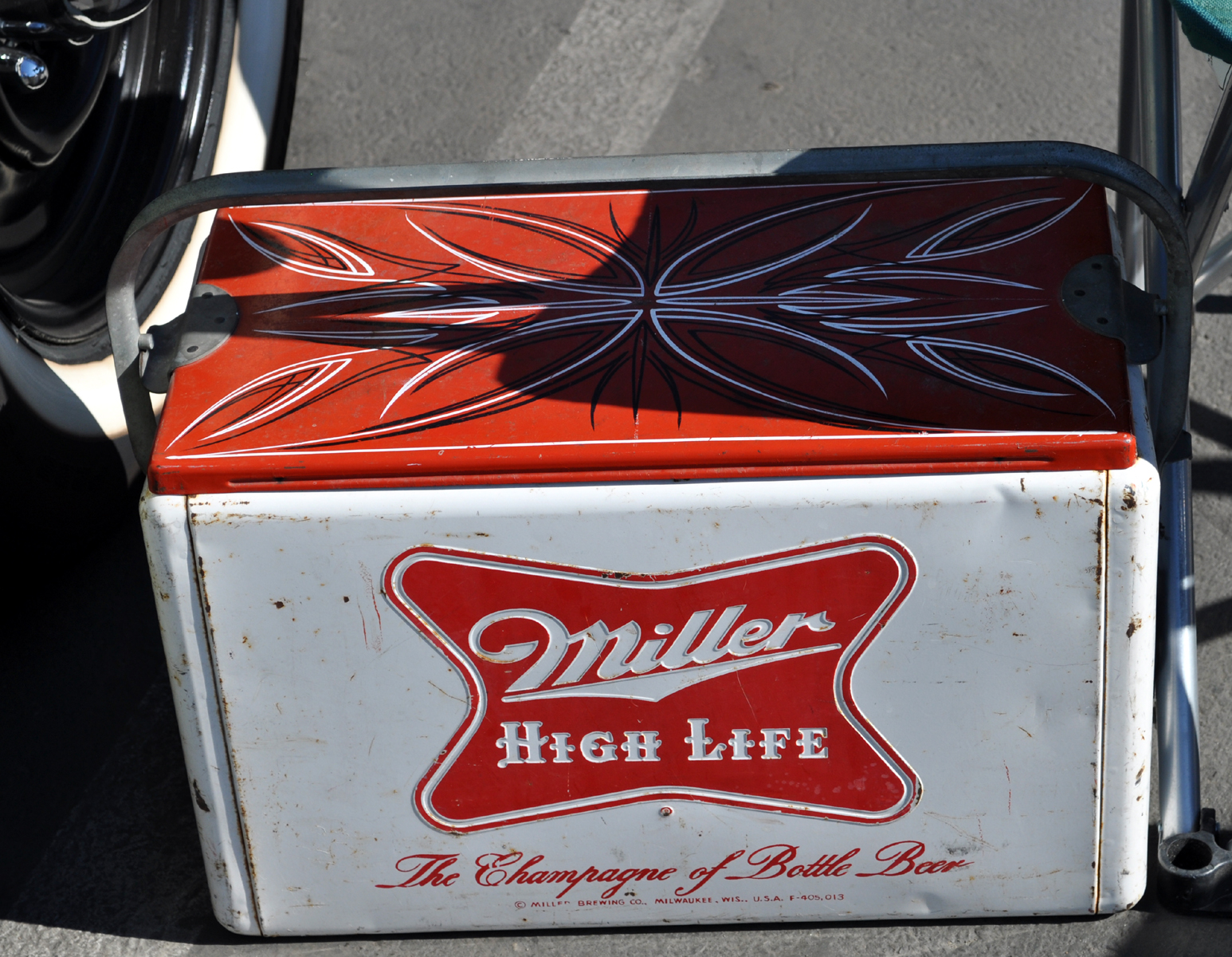Just A Car Guy Beer coolers from 1960, and muscle cars... great combo