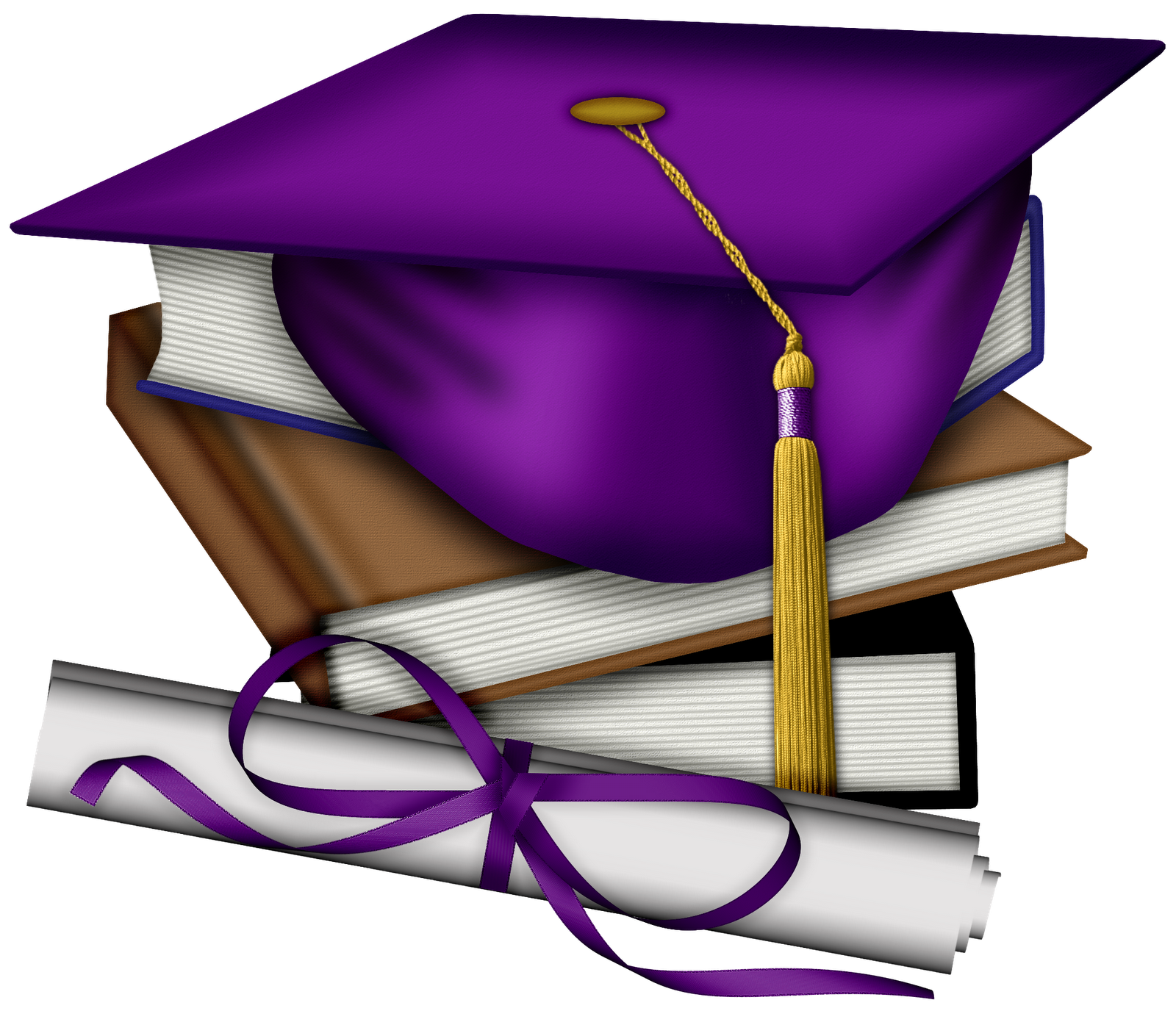 purple graduation cap clip art free - photo #3