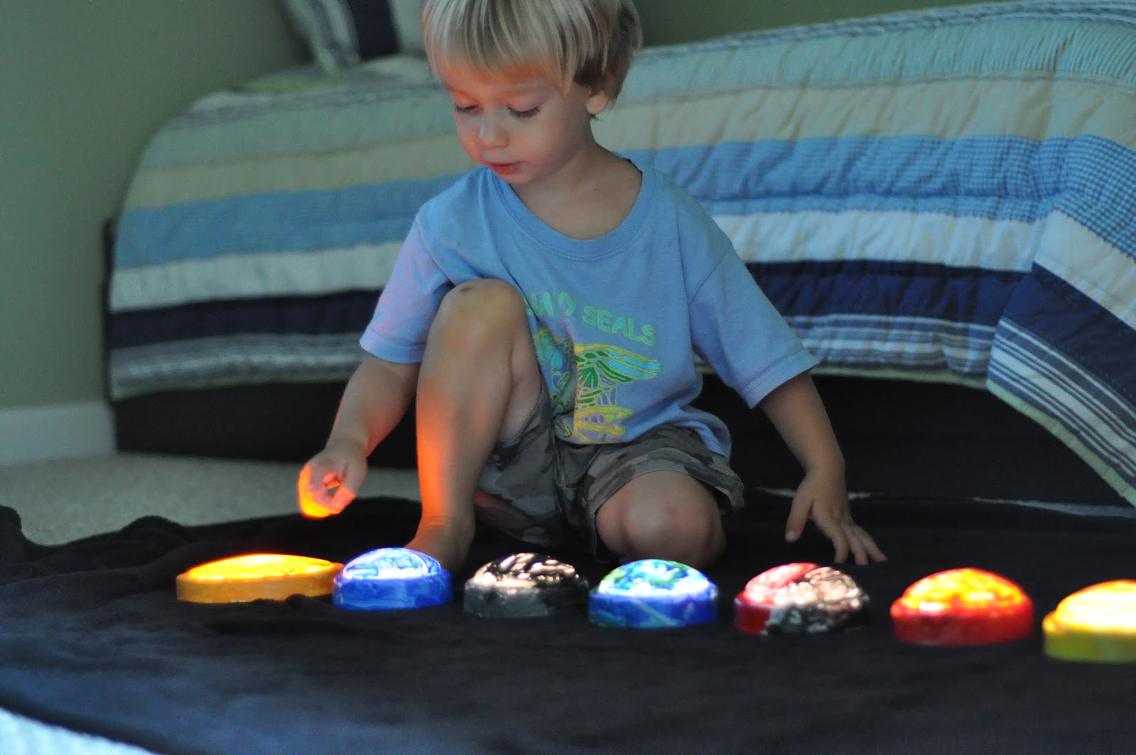 Play At Home Mom LLC: Push Light Planets